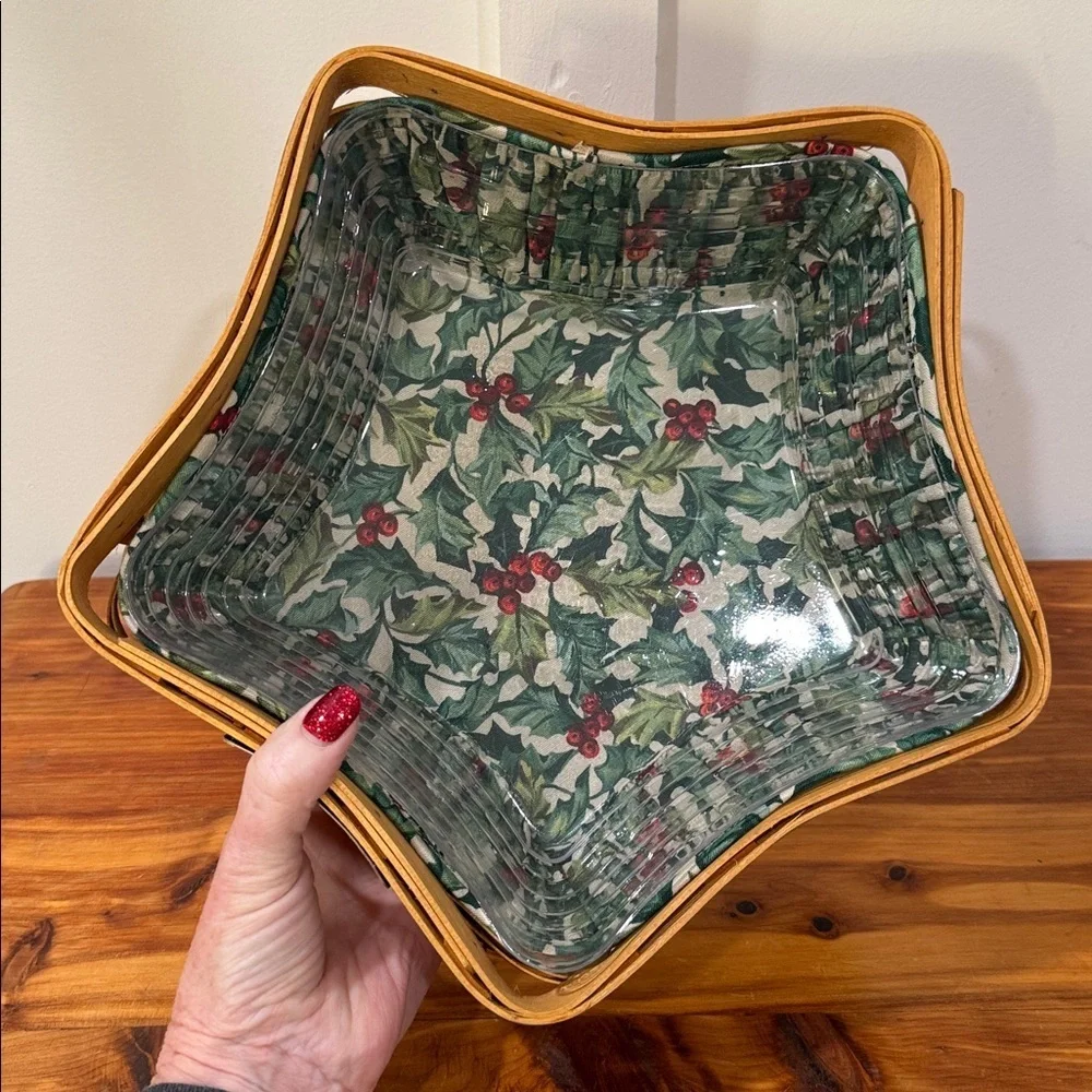 Vintage 2001 Longaberger Christmas Collection Shining Star Basket